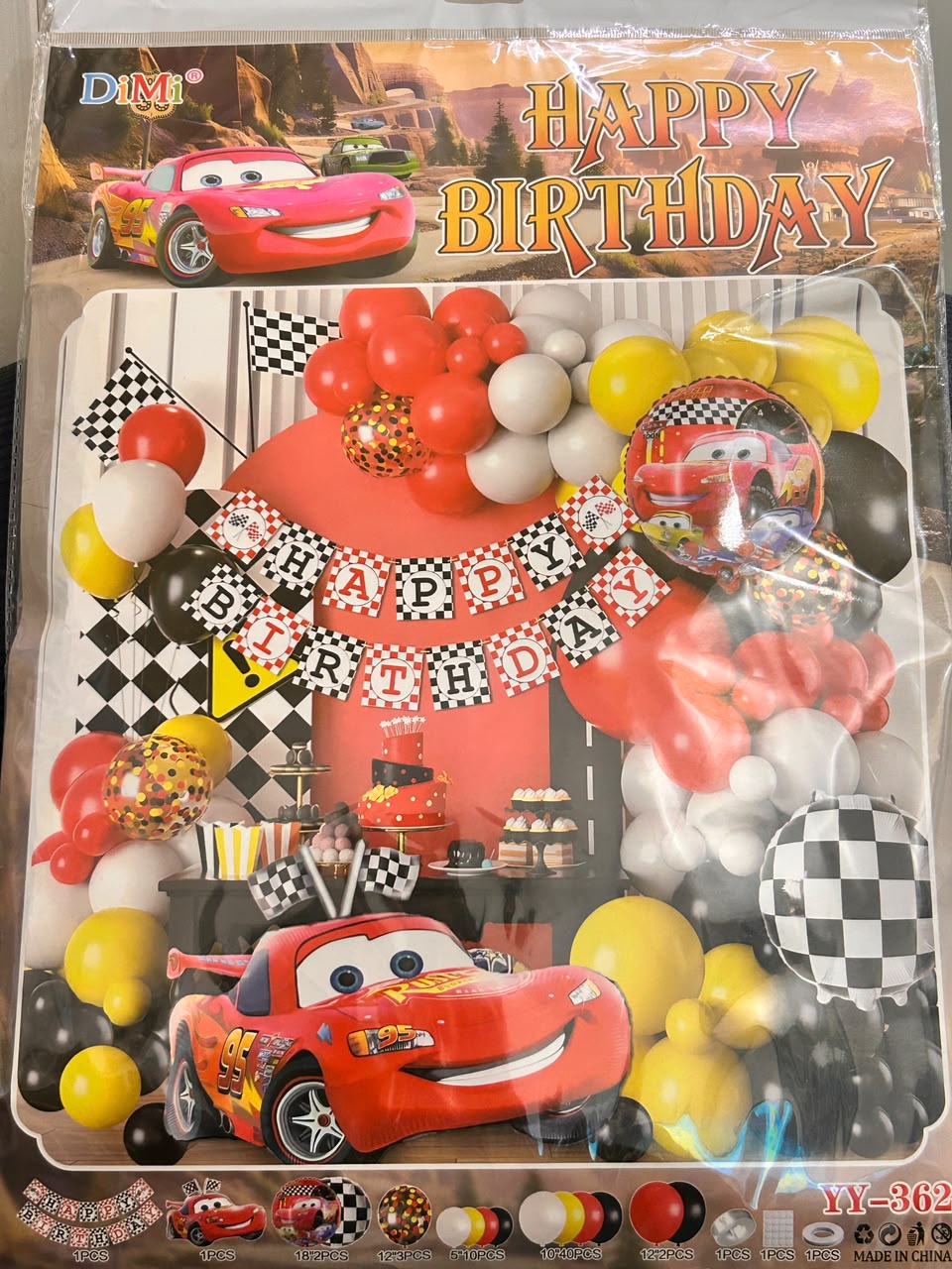 McQueen Car Balloon Set