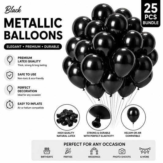 Metallic Chrome Balloon - Pack of 25