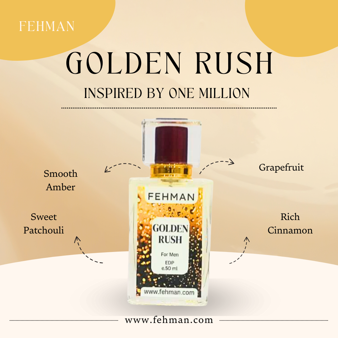 golden rush men perfume by one million