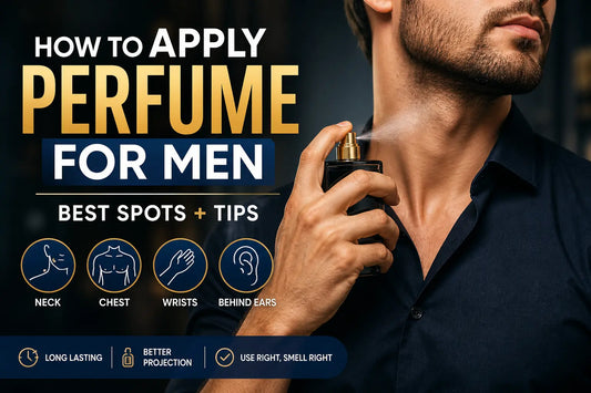 how to apply perfume for men