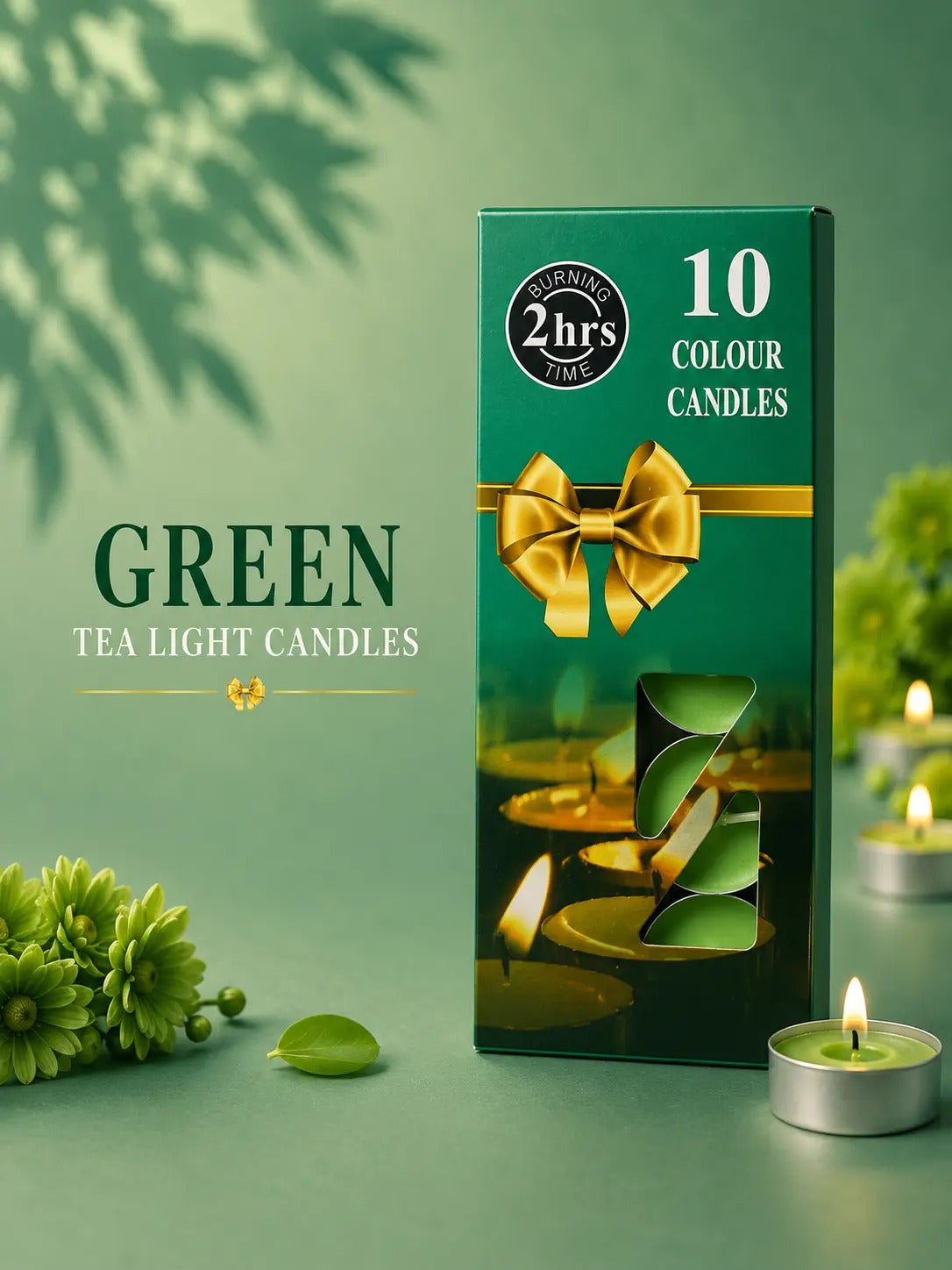 10 Pcs Scented Tea Light Candle