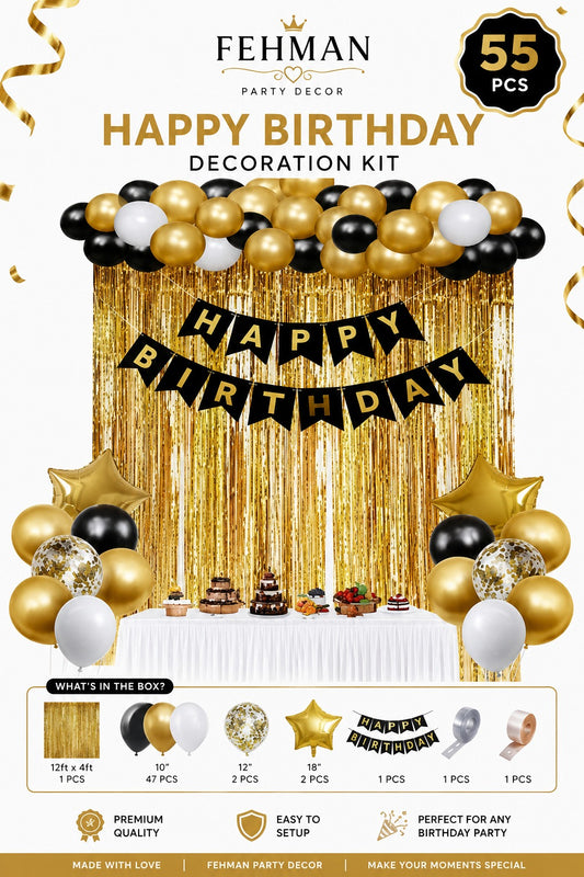 55 Pc Happy Birthday Kit