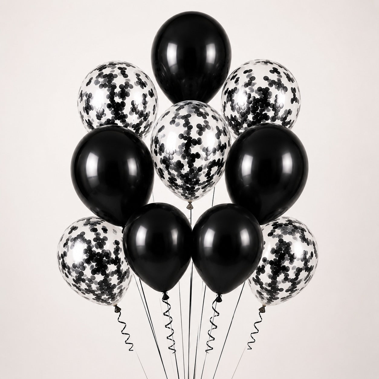 10 Pc Set Cofetti & Latex Ballon - Multi Color
