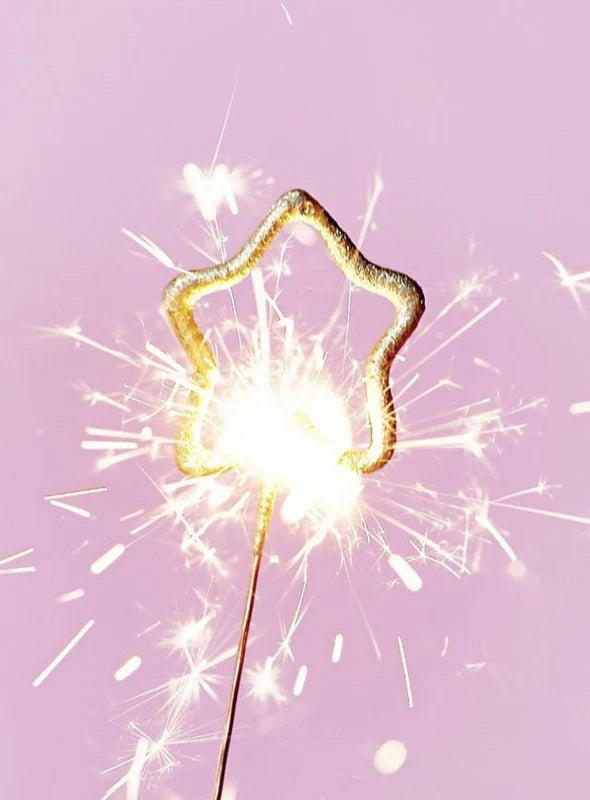Star Shape Sparkling Candle