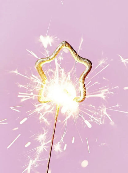 Star Shape Sparkling Candle