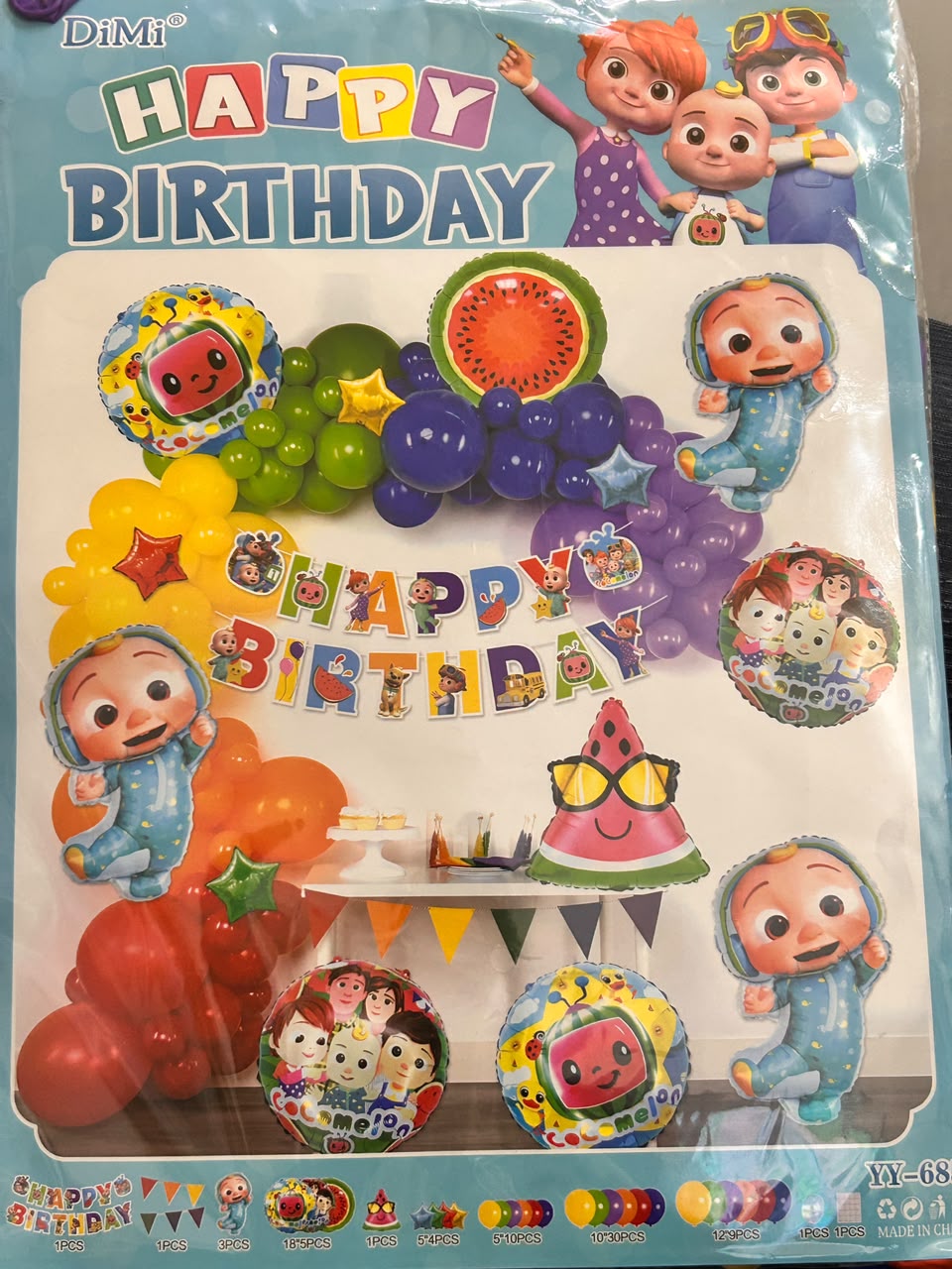 COCOMELON BALLOON SET