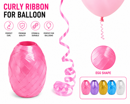 Curly Ribbon for Balloons - Pack of 6