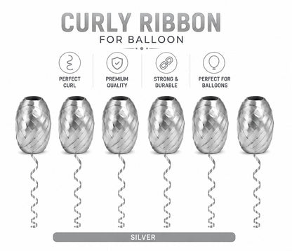 Curly Ribbon for Balloons - Pack of 6