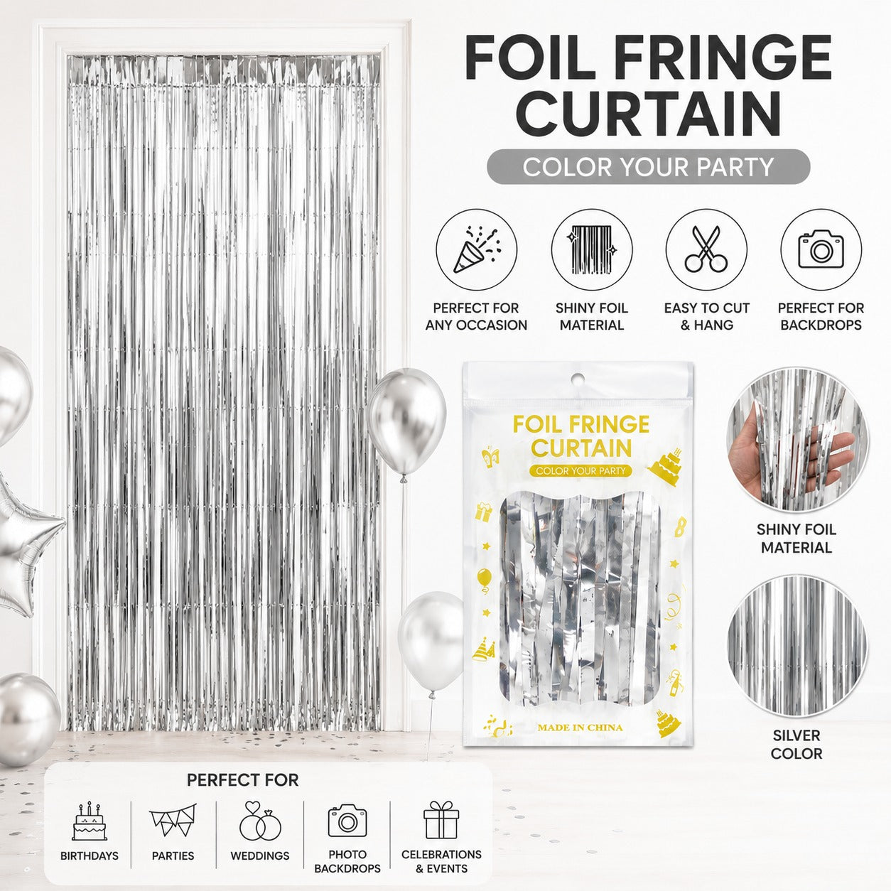 Foil Curtain Fringes