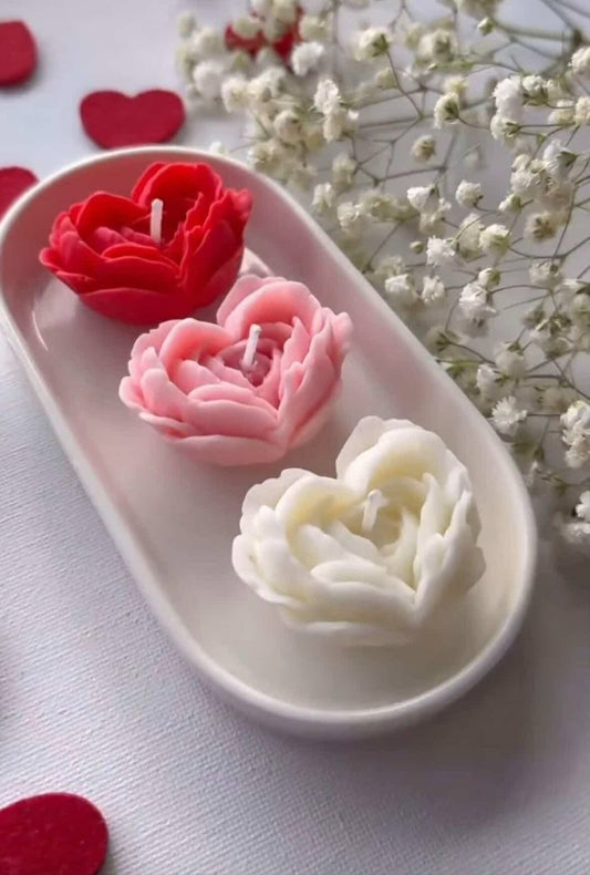 Heart Rose Scented Candle