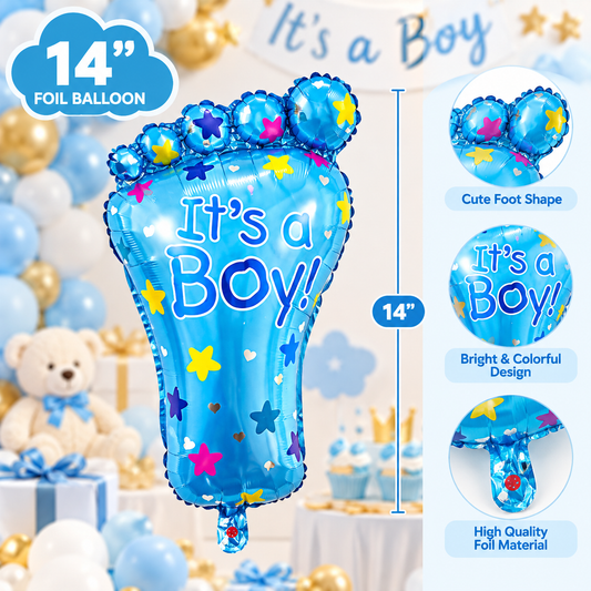 It’s a Boy Leg Foil Balloon 14 Inch - 1pc