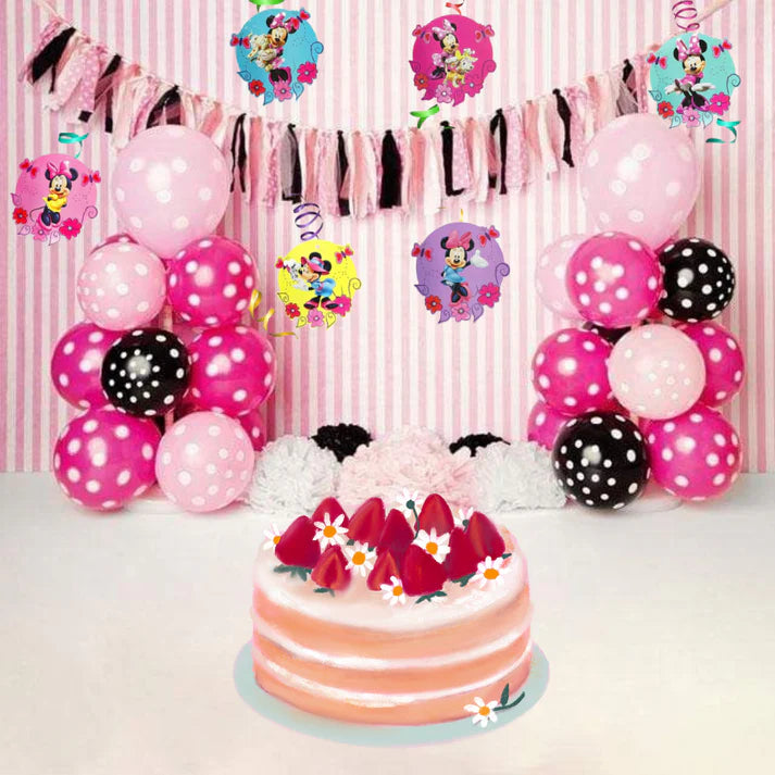 Birthday Theme Hanging Swirl - 12 Pcs
