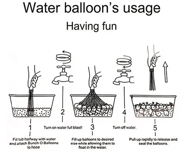 Water Balloons - 111 Pcs
