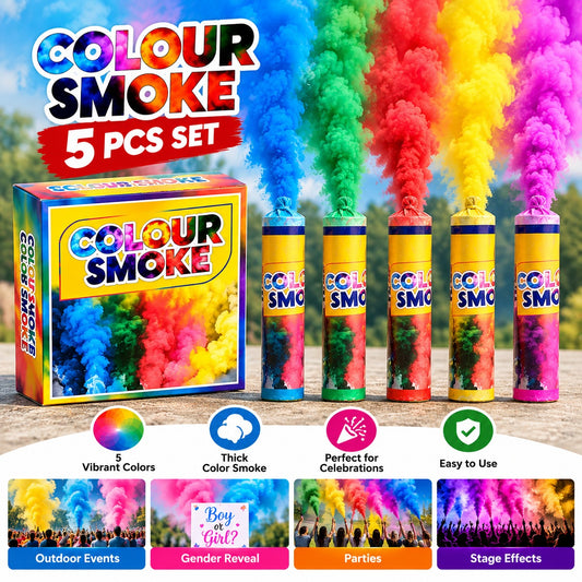 5 Pc Set Color Smoke - Medium