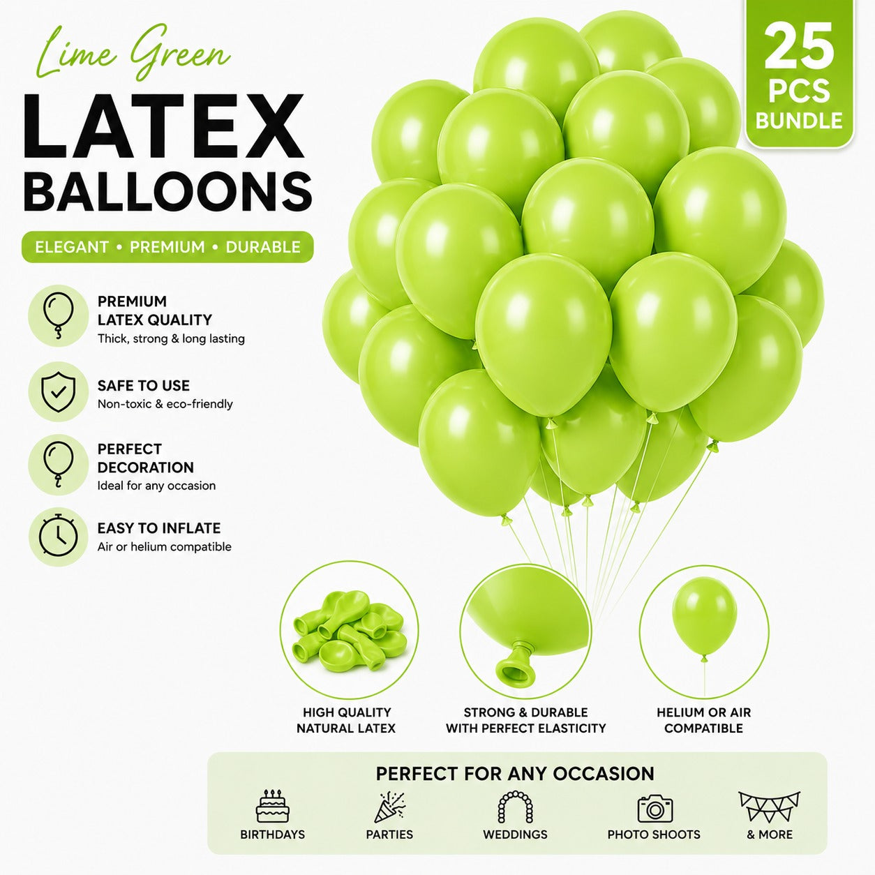 Latex Balloon - Pack of 25