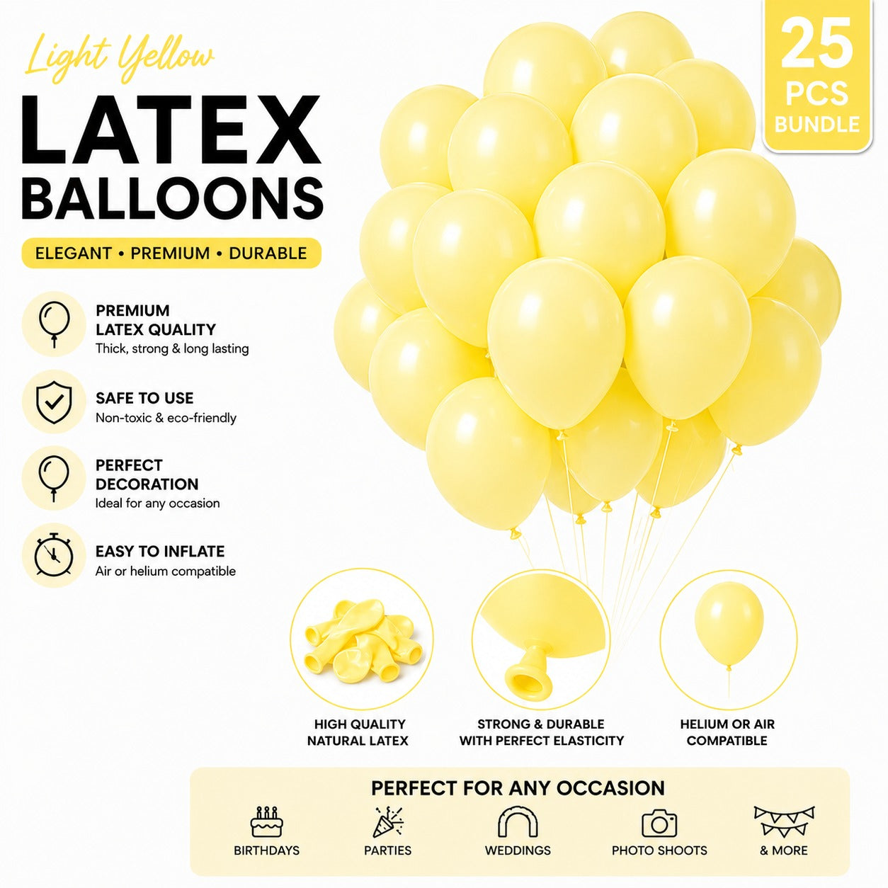 Latex Balloon - Pack of 25
