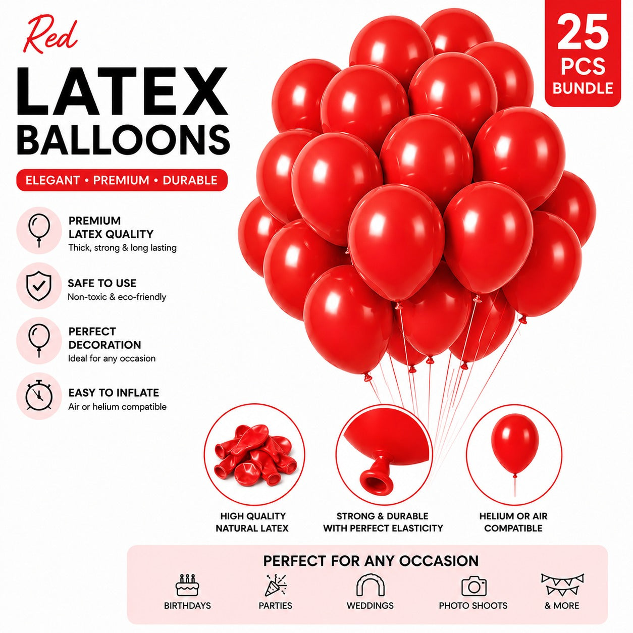 Latex Balloon - Pack of 25