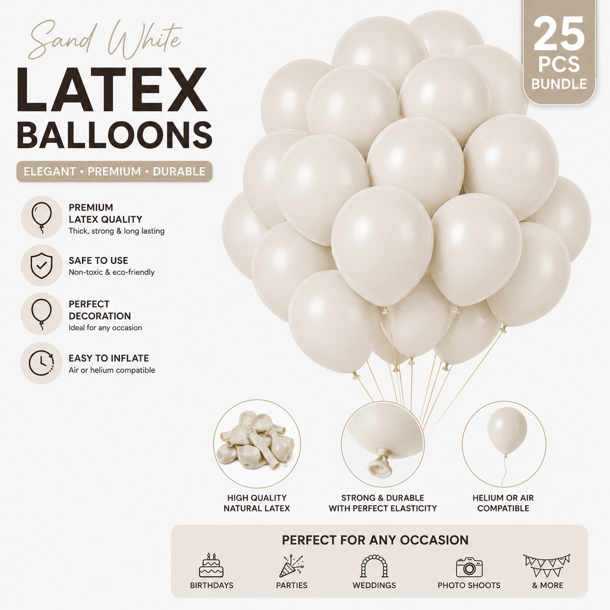 Latex Balloon - Pack of 25
