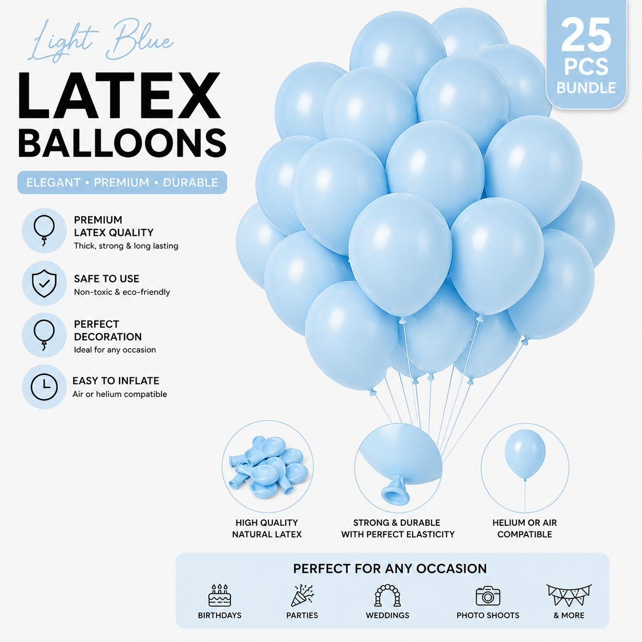 Latex Balloon - Pack of 25
