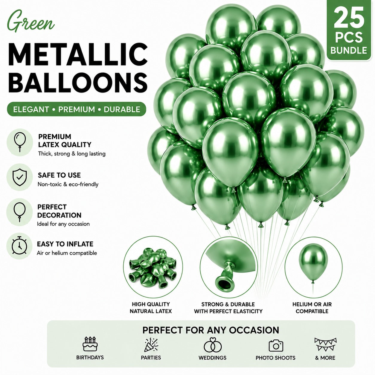 Metallic Chrome Balloon - Pack of 10
