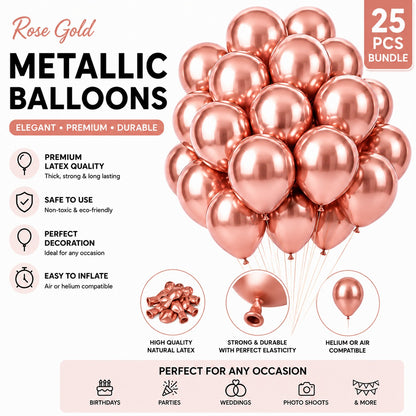 Metallic Chrome Balloon - Pack of 10