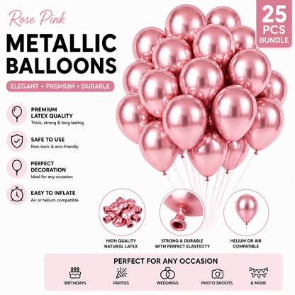 Metallic Chrome Balloon - Pack of 10