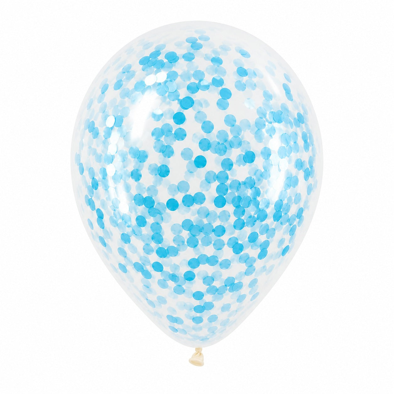 12 Inch Latex Balloon with Confetti - Pack of 25 (White)