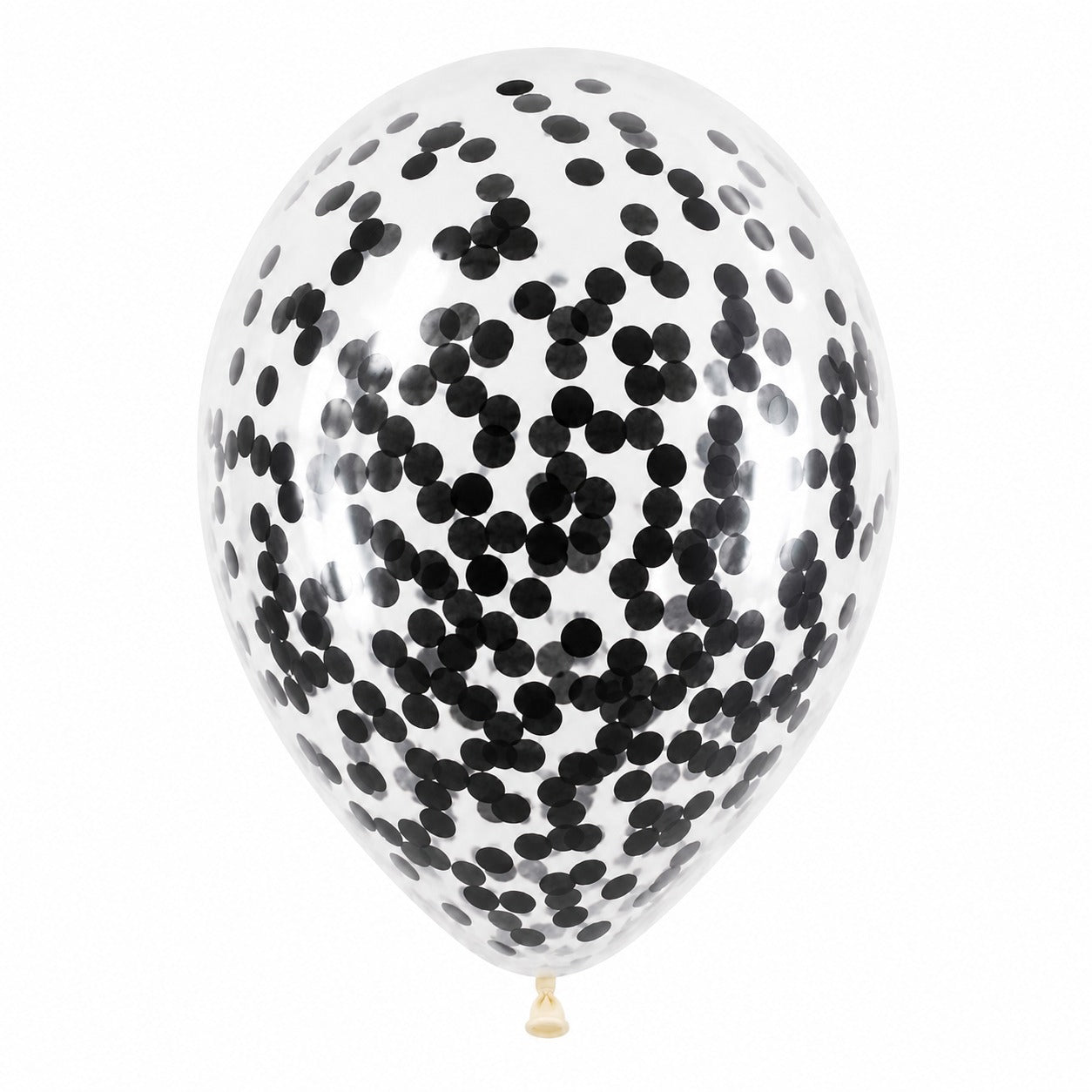 12 Inch Latex Balloon with Confetti - Pack of 25 (White)