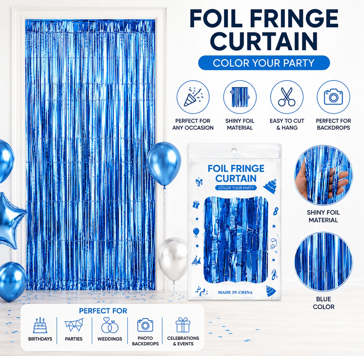 Foil Curtain Fringes