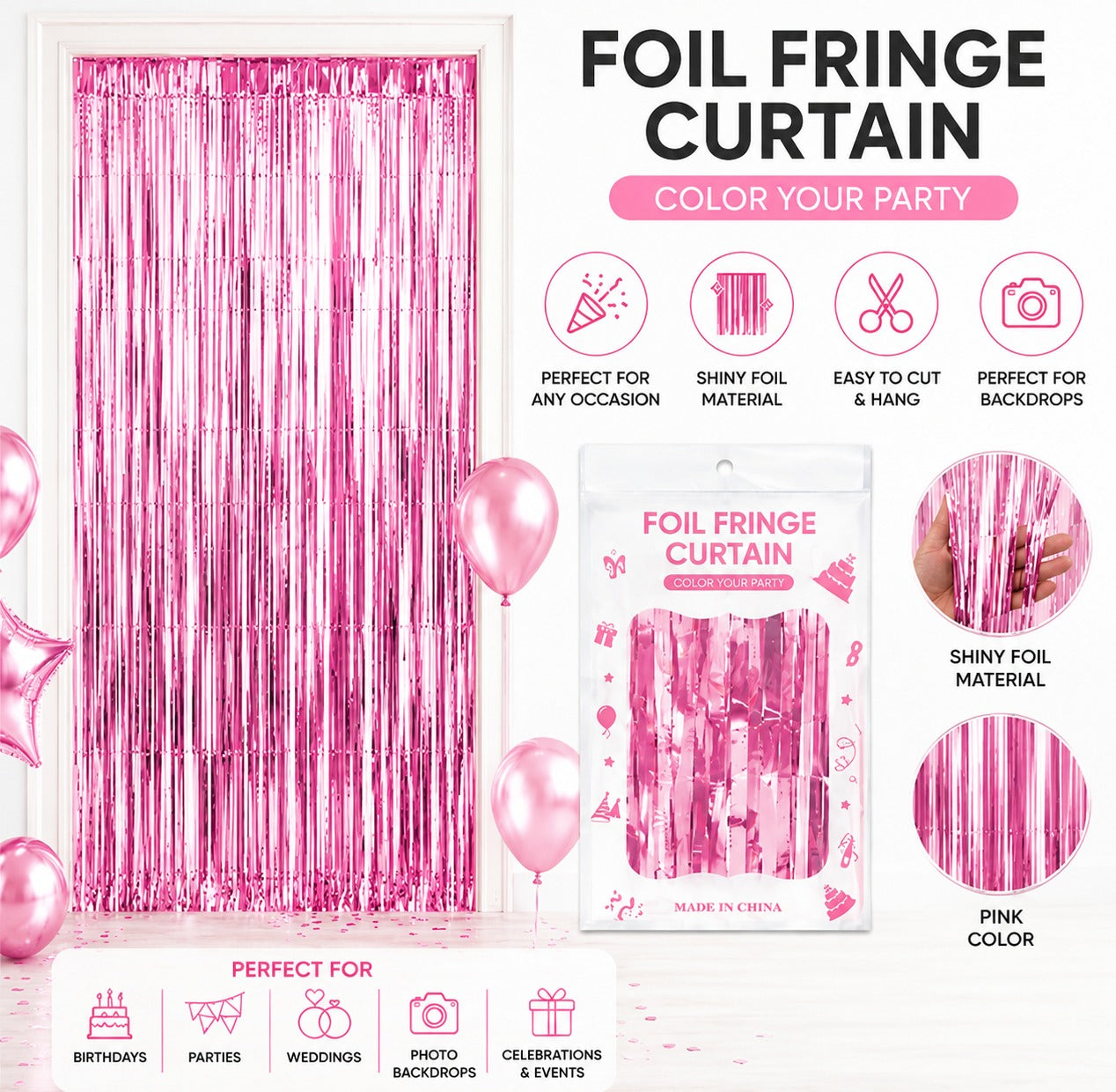 Foil Curtain Fringes