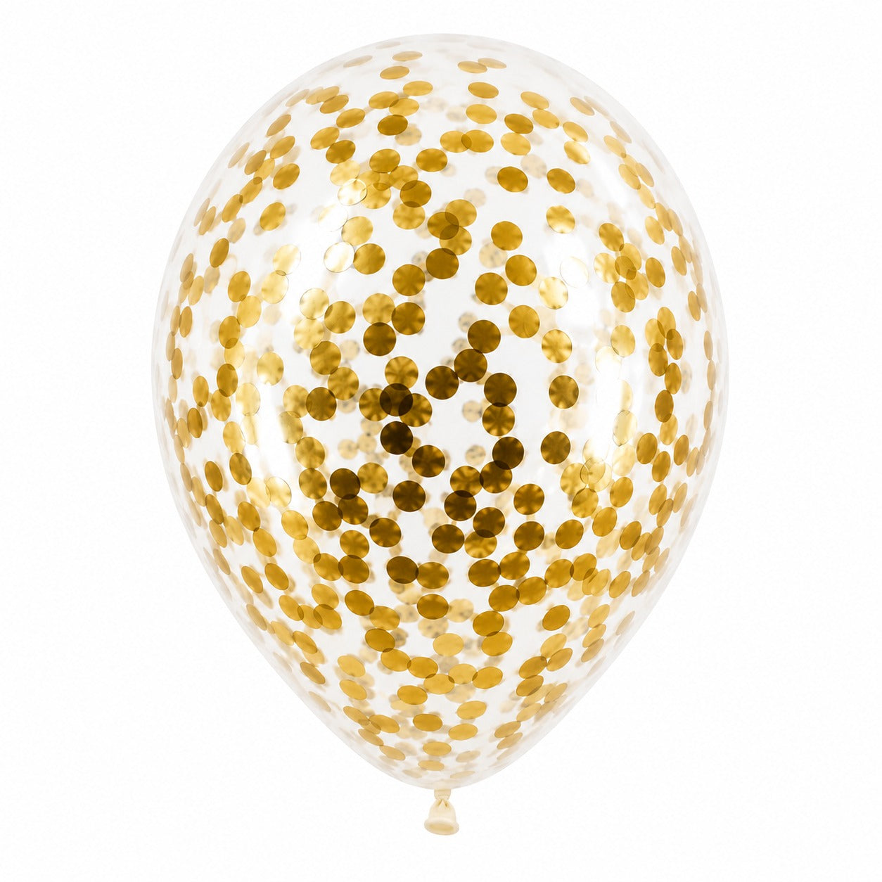 12 Inch Latex Balloon with Confetti - Pack of 25 (White)