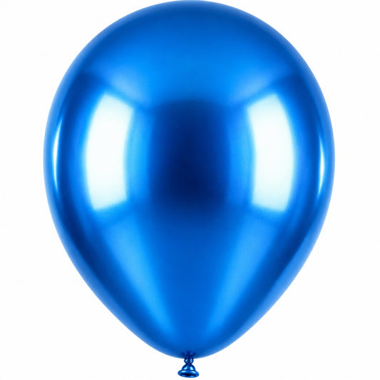 Metallic Chrome Balloon - Pack of 25 (Blue)