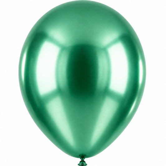 Metallic Chrome Balloon - Pack of 25 (Green)