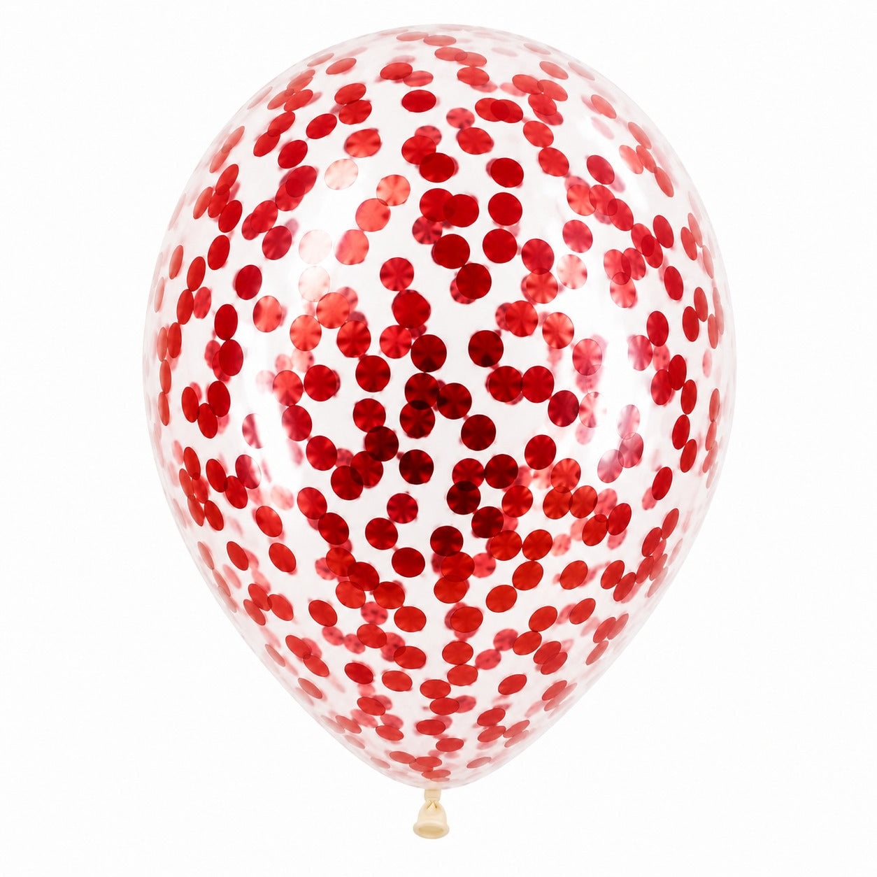 12 Inch Latex Balloon with Confetti - Pack of 25 (White)